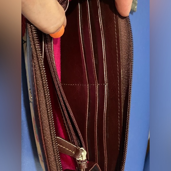 New Rare Billy Bag London vanilla Hana print zip-around wallet - Picture 10 of 16